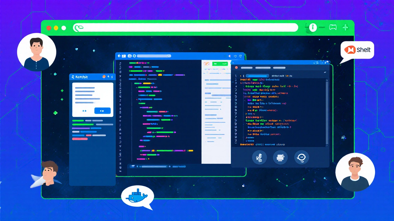 Онлайн‑IDE в браузере: Replit, GitHub Codespaces и Google Cloud Shell.